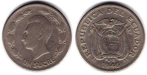 (78.2) Ecuador. 1946. 1 Sucre (BC)