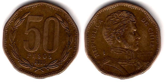 (219.2) Chile. 2000. 50 Pesos (MBC)