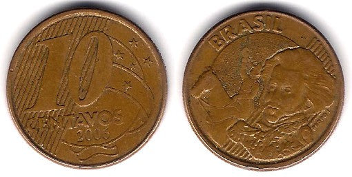 (649.2) Brasil. 2006. 10 Centavos (MBC)