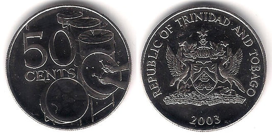 (33) Trinidad y Tobago. 2003. 50 Cents (SC)