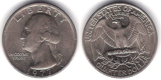 (A164a) Estados Unidos de América. 1977. Quarter Dollar (MBC)