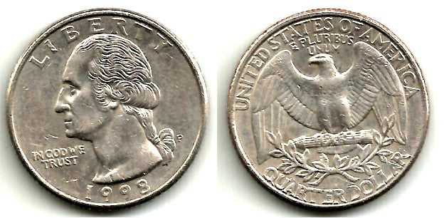 (A164a) Estados Unidos de América. 1998(P). Quarter Dollar (MBC)