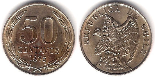 (206) Chile. 1975. 50 Centavos (MBC)