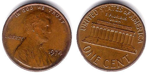 (201) Estados Unidos de América. 1974. 1 Cent (MBC-)