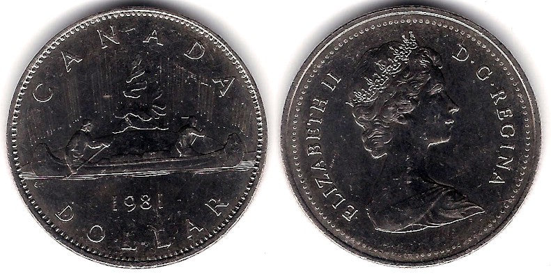 (120.1) Canadá. 1981. 1 Dollar (EBC)