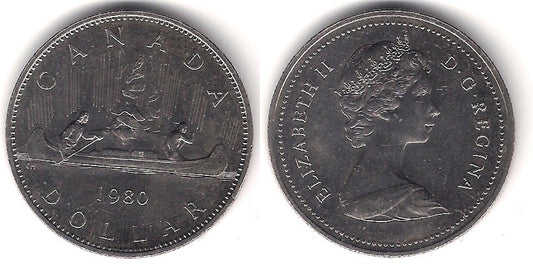 (120.1) Canadá. 1980. 1 Dollar (EBC)