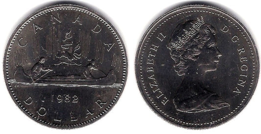(120.1) Canadá. 1982. 1 Dollar (SC)