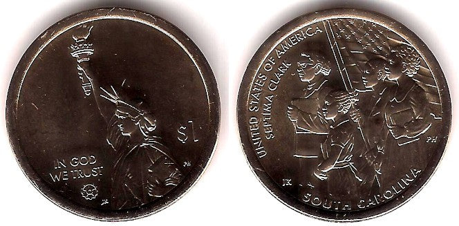 Estados Unidos de América. 2020(D). 1 Dollar (SC) South Carolina