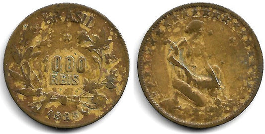 (525) Brasil. 1925. 1000 Reis (RC+)