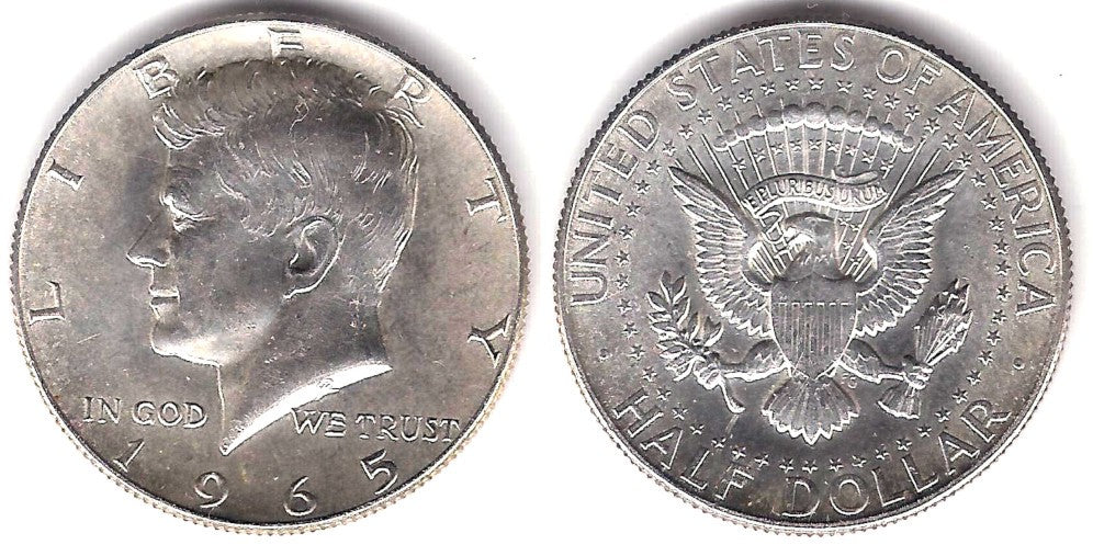 (202a) Estados Unidos de América. 1965. Half Dollar (SC) (Plata)