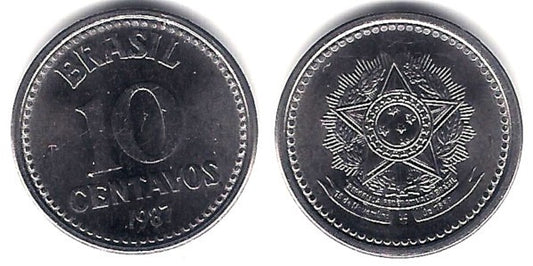 (602) Brasil. 1987. 10 Centavos (SC)
