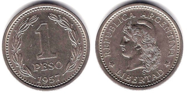 (57) Argentina. 1957. 1 Peso (MBC)