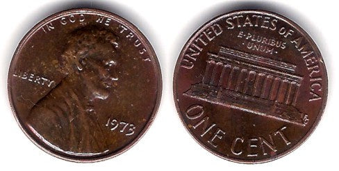 (201) Estados Unidos de América. 1973. 1 Cent (SC)