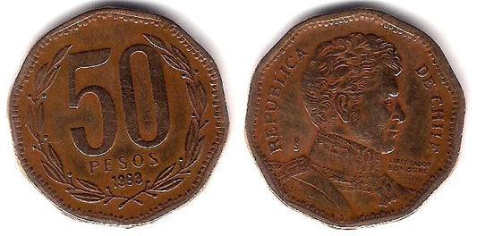 (219.2) Chile. 1993. 50 Pesos (MBC)