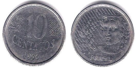(633) Brasil. 1996. 10 Centavos (MBC)