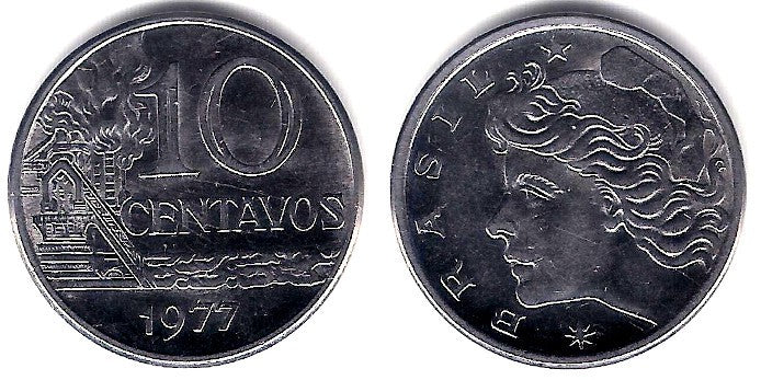 (578.1a) Brasil. 1977. 10 Centavos (EBC+)