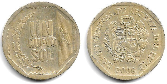 (308.4) Perú. 2008. 1 Sol (MBC)