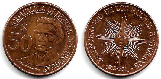 (139) Uruguay. 2011. 50 Pesos (MBC+)