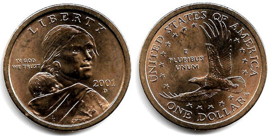 (310) Estados Unidos de América. 2001(D). 1 Dollar (SC)