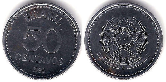 (604) Brasil. 1986. 50 Centavos (MBC)