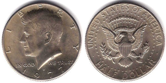 (A202b) Estados Unidos de América. 1977(D). Half Dollar (EBC)
