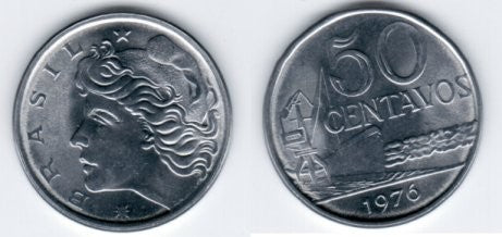 (580b) Brasil. 1976. 50 Centavos (SC)