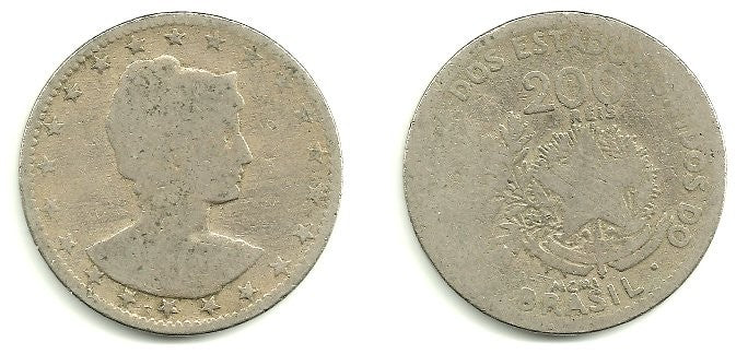 (504) Brasil. 1901. 200 Reis (RC)