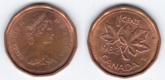(132) Canadá. 1982. 1 Cent (MBC)