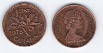 (59.1) Canadá. 1975. 1 Cent (BC)