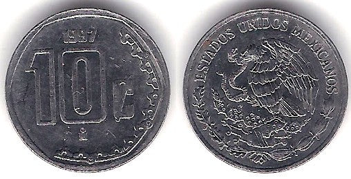 (547) Estados Unidos Mexicanos. 1997. 10 Centavos (MBC+)