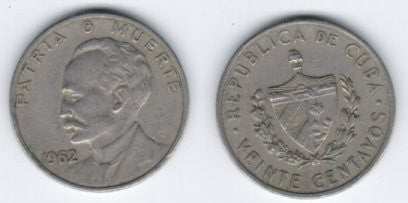 (31) Cuba. 1962. 20 Centavos (MBC)