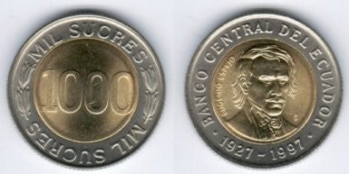 (103) Ecuador. 1997. 1000 Sucres (SC)