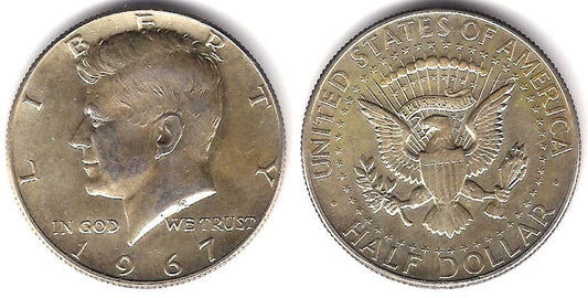 (202a) Estados Unidos de América. 1967. Half Dollar (MBC+) (Plata)