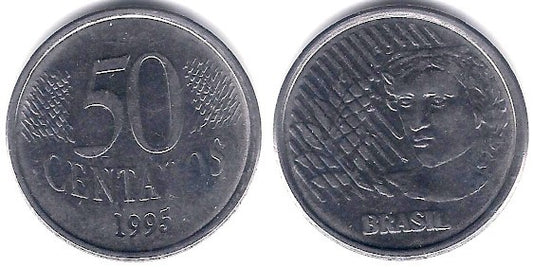 (635) Brasil. 1995. 50 Centavos (EBC)