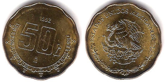 (549) Estados Unidos Mexicanos. 1992. 50 Centavos (EBC)