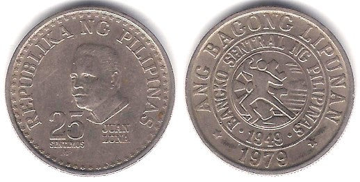 (227) Filipinas. 1979. 25 Sentimos (MBC)