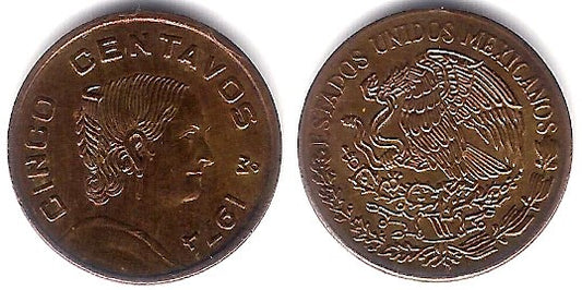 (427) Estados Unidos Mexicanos. 1974. 5 Centavos (MBC+)