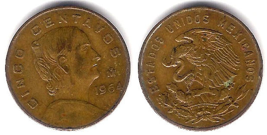 (426) Estados Unidos Mexicanos. 1964. 5 Centavos (MBC)