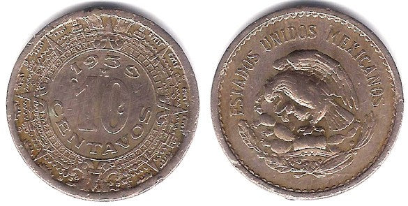 (432) Estados Unidos Mexicanos. 1939. 10 Centavos (MBC-)