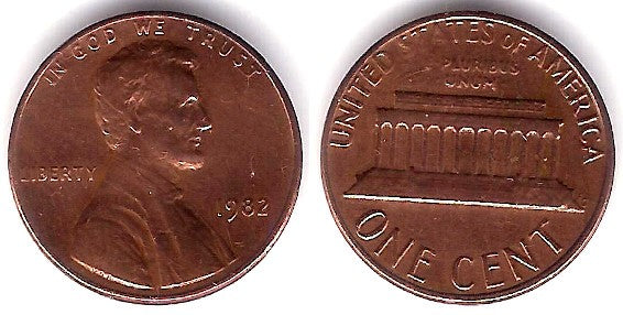 (201b) Estados Unidos de América. 1982. 1 Cent (MBC)