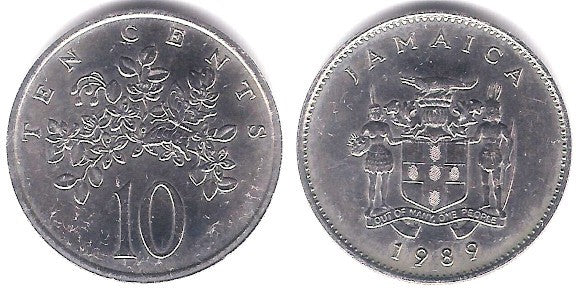 (47) Jamaica. 1989. 10 Cents (SC)