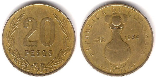 (271) Colombia. 1984. 20 Pesos (MBC)