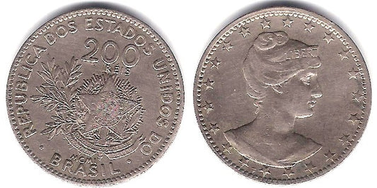 (504) Brasil. 1901. 200 Reis (MBC)