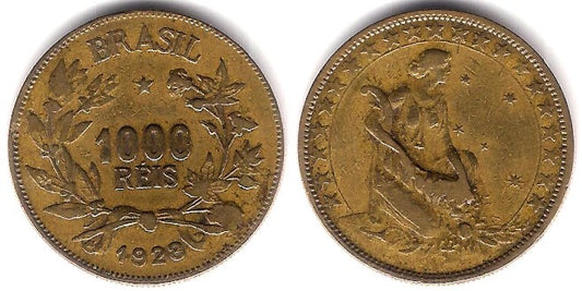 (525) Brasil. 1928. 1000 Reis (MBC)