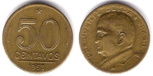 (563) Brasil. 1953. 50 Centavos (MBC)
