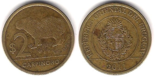 (136) Uruguay. 2011. 2 Pesos (BC)