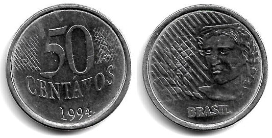 (635) Brasil. 1994. 50 Centavos (MBC)