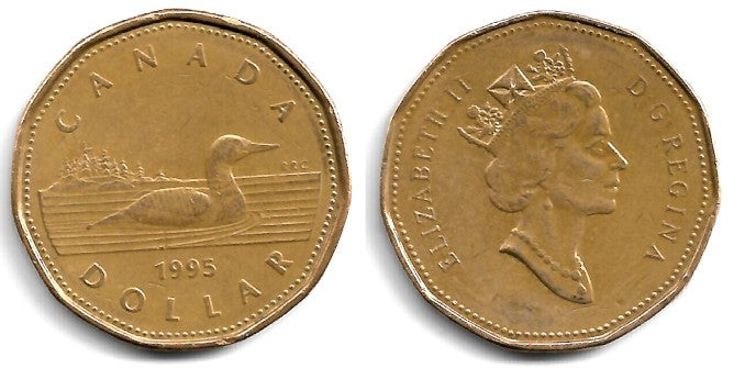 (186) Canadá. 1995. 1 Dollar (MBC)