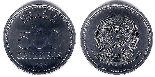 (597) Brasil. 1985. 500 Cruzeiros (SC)