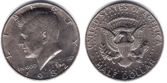 (A202b) Estados Unidos de América. 1982(P). Half Dollar (MBC)